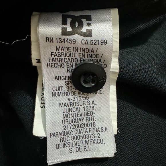 Limited Edition DC Shoe Co Black Button Up Shirt Tiger And Bones Graphic Size M - Picture 8 of 9